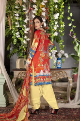 Fern - Inaya - Digital Printed & Embroidered Linen